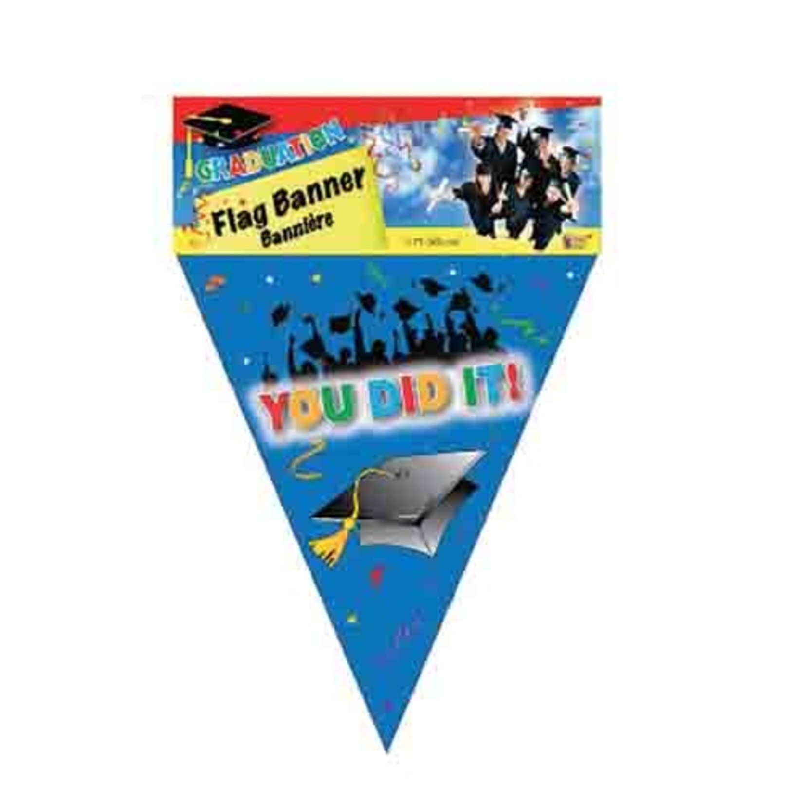 Rubies Graduation 'You Did It!' Pennant Banner - 12'