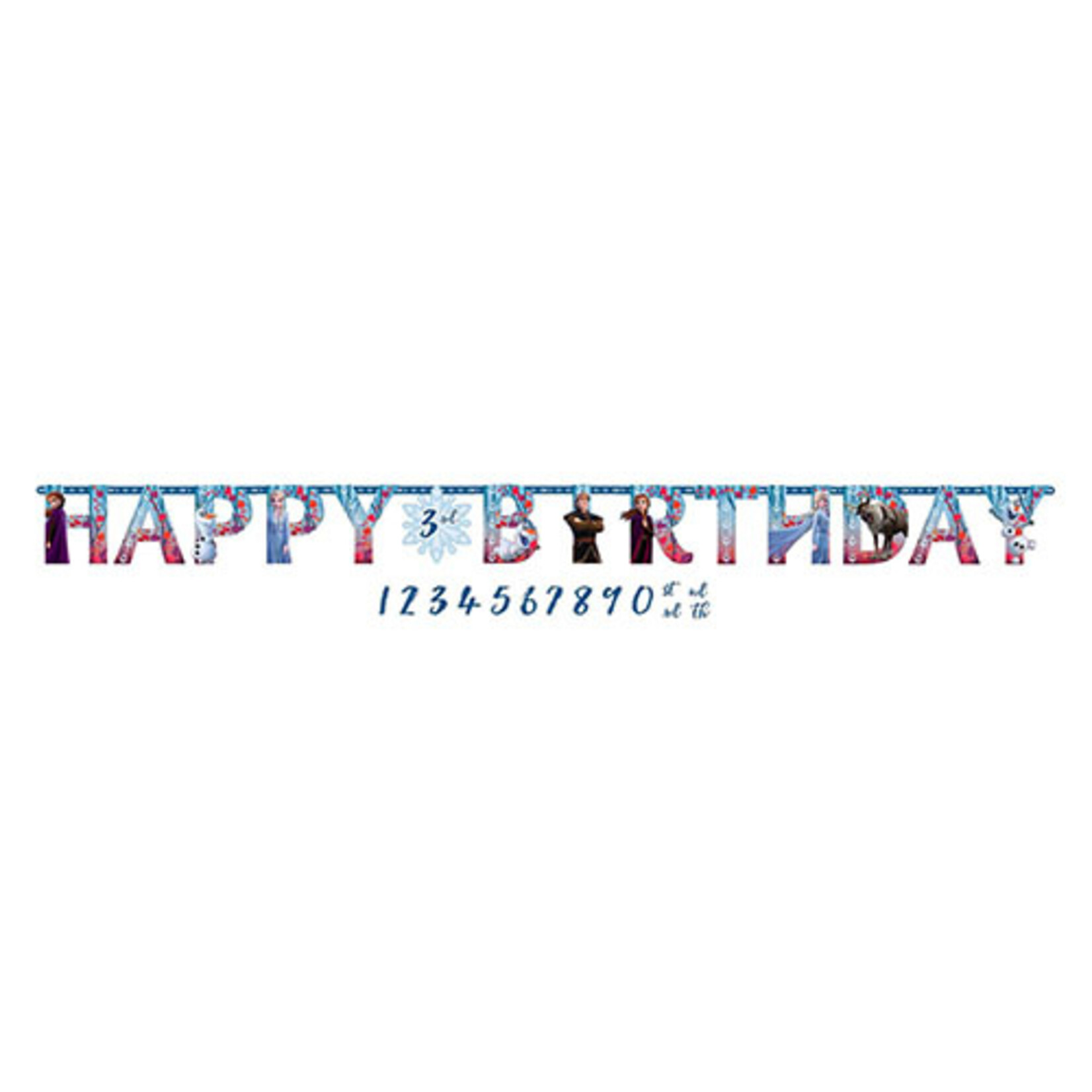 Amscan Frozen 2 Birthday Jumbo Banner - 10' (Customizable Age)