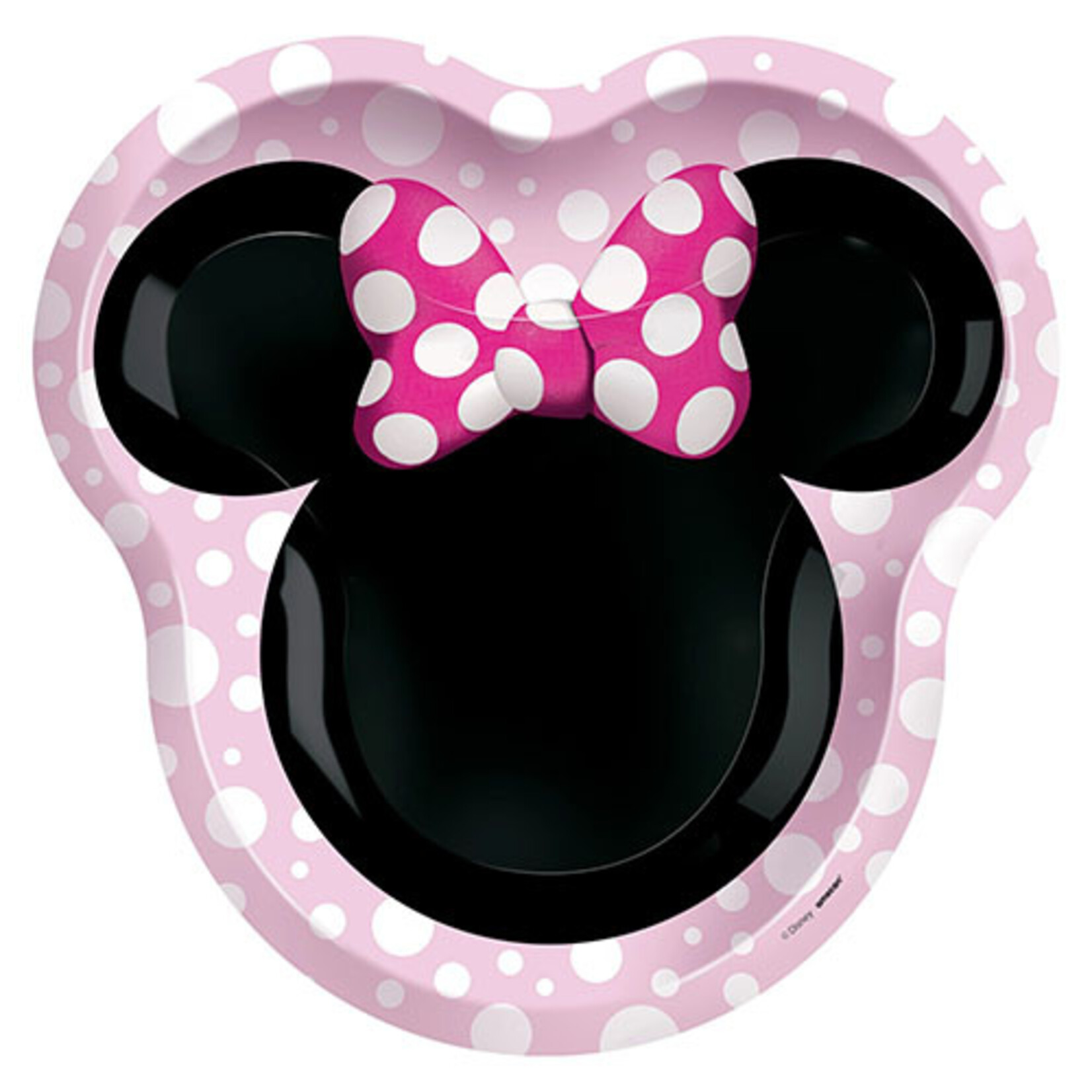 Amscan 10" Minnie Mouse Shaped Plates - 8ct.