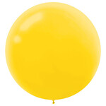 Amscan 24" Yellow Sunshine Latex Balloons - 4ct. (Helium Not Included)