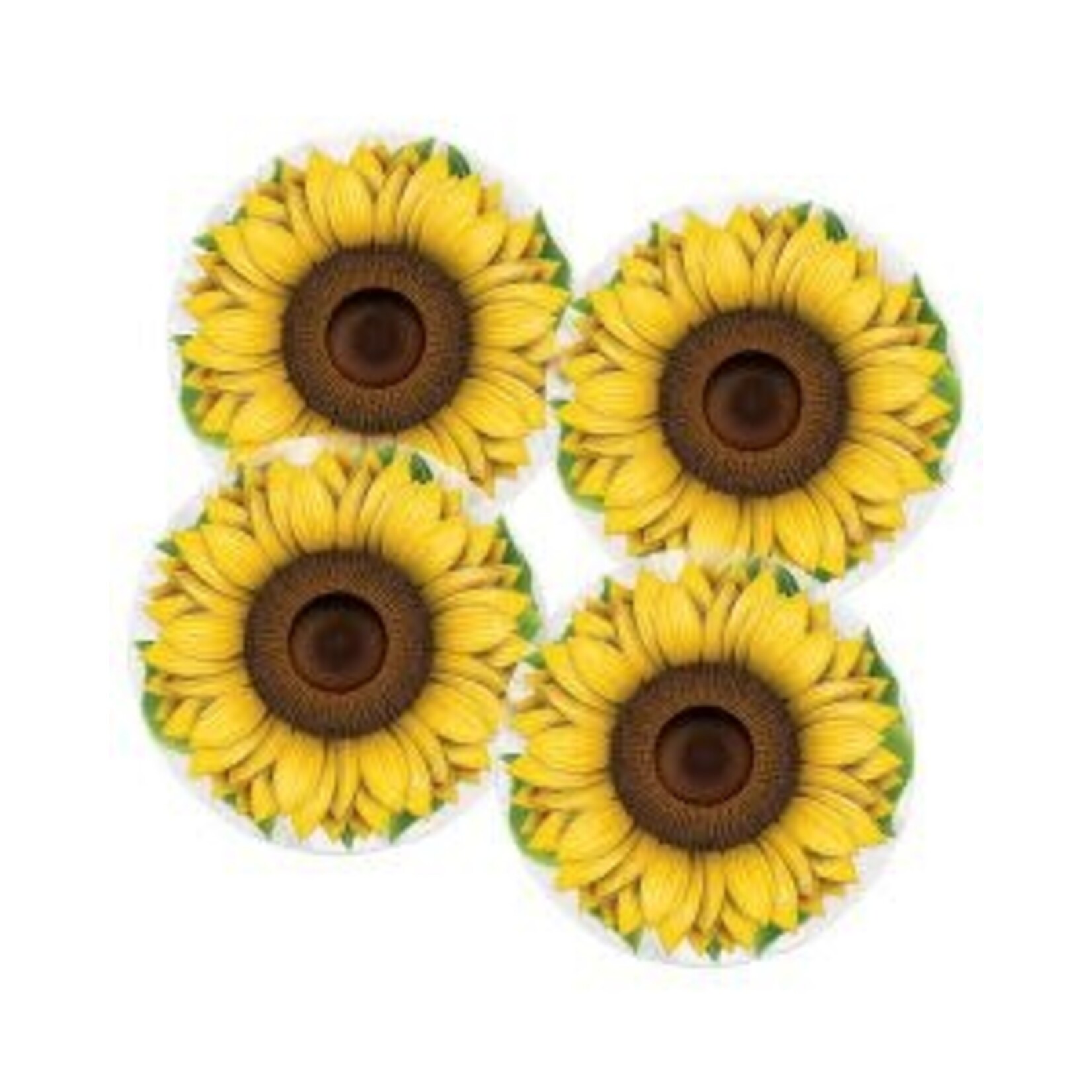 Beistle 13" Sunflower Plastic Placemats - 4ct.