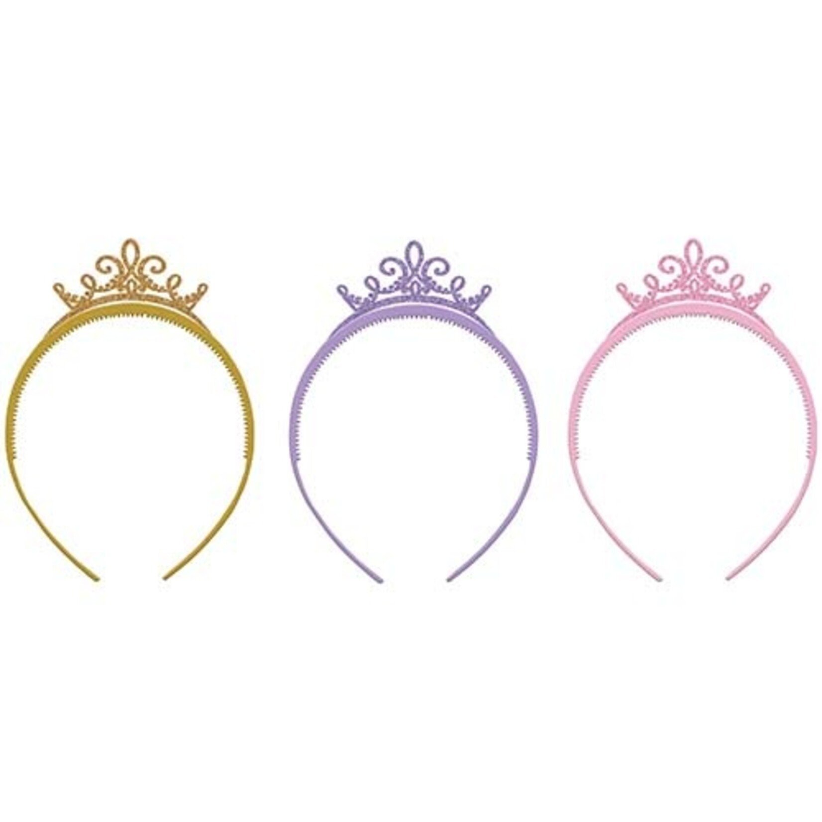 Amscan Disney Princess Glitter Headbands - 8ct.