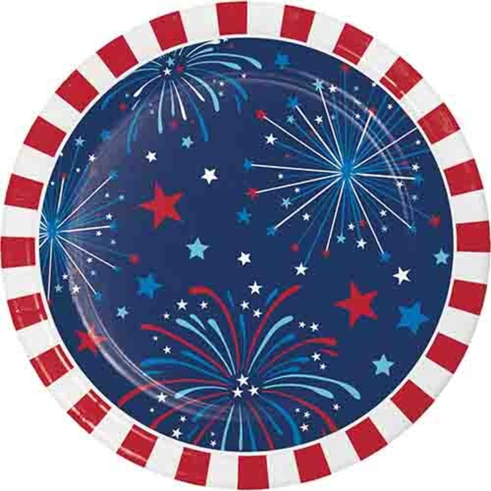 Creative Converting 7" Freedom Fireworks Plates - 8ct.