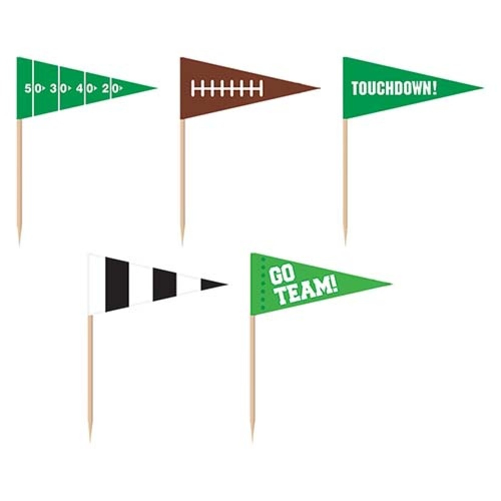 Amscan 2" Football Party Picks - 36ct.