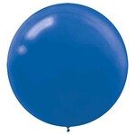 Amscan 24" Bright Blue Latex Balloons - 4ct. (Helium Not lncluded)