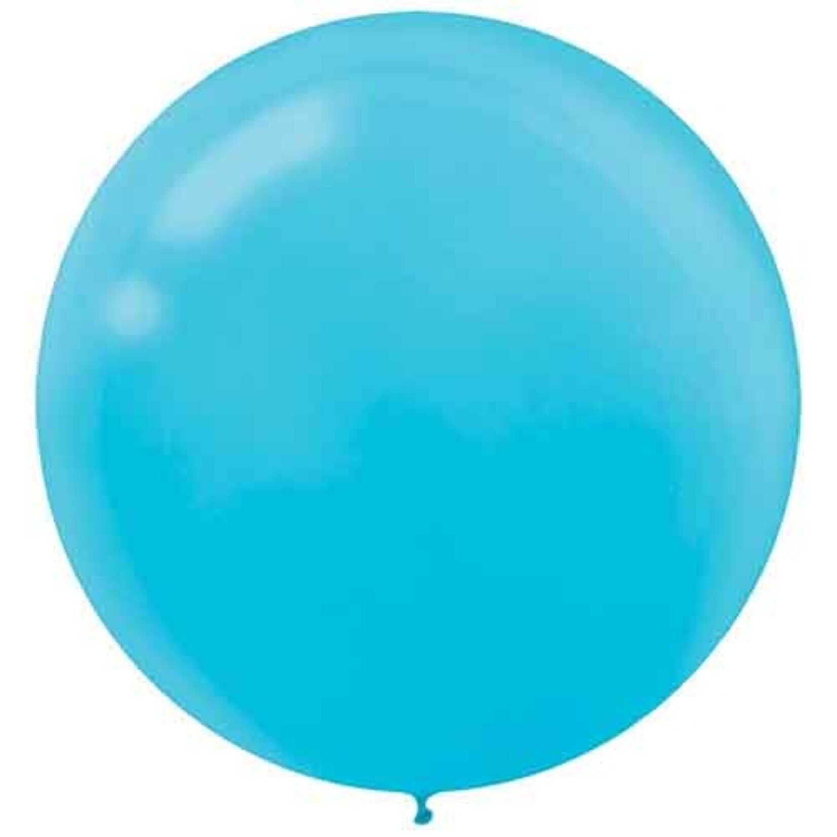 Amscan 24" Caribbean Blue Latex Balloons - 4ct. (Helium Not Included)