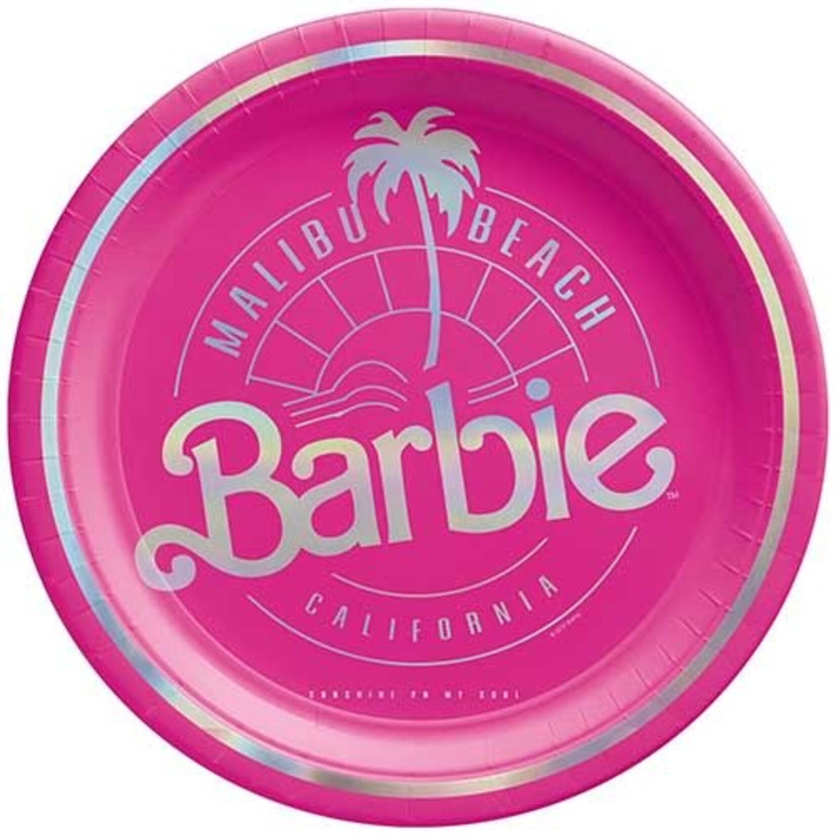 Amscan 7" Malibu Barbie Plates - 8ct.