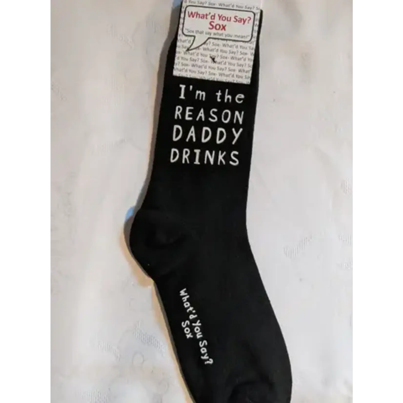Foozys I'm The Reason Daddy Drinks Socks - 1ct.
