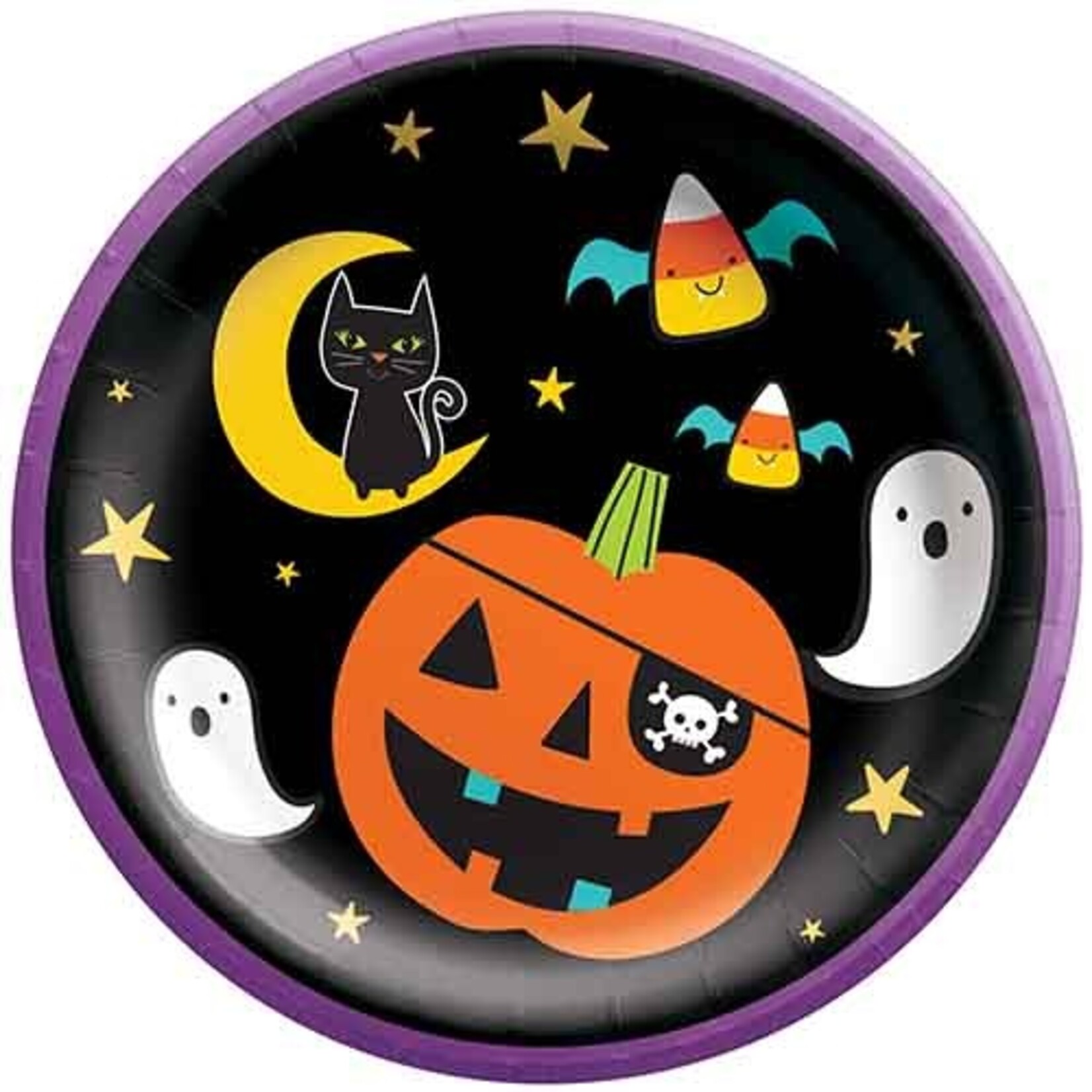 Amscan 7" Halloween Party Plates - 8ct.