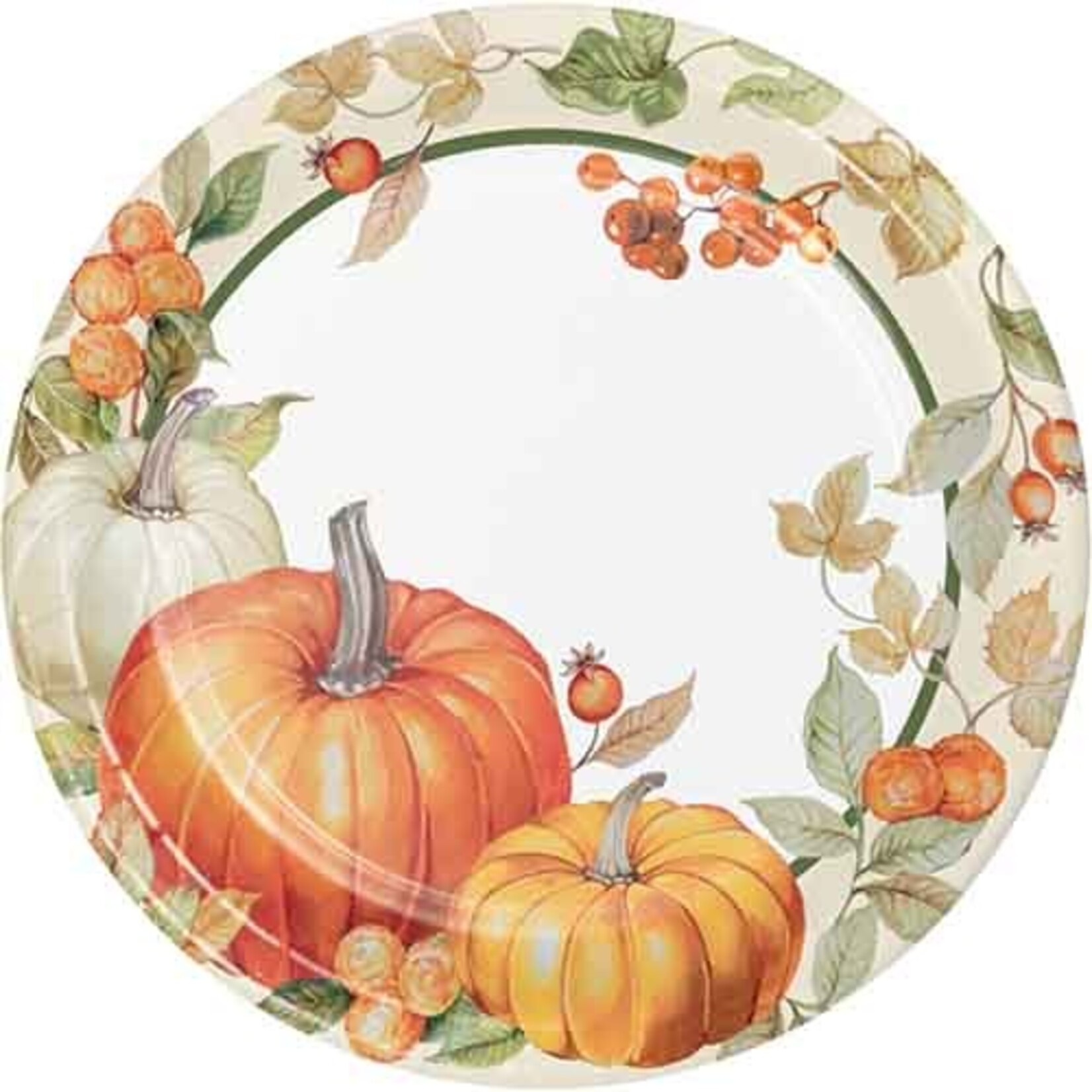Creative Converting 9" Pumpkin Harvest Plates - 8ct.