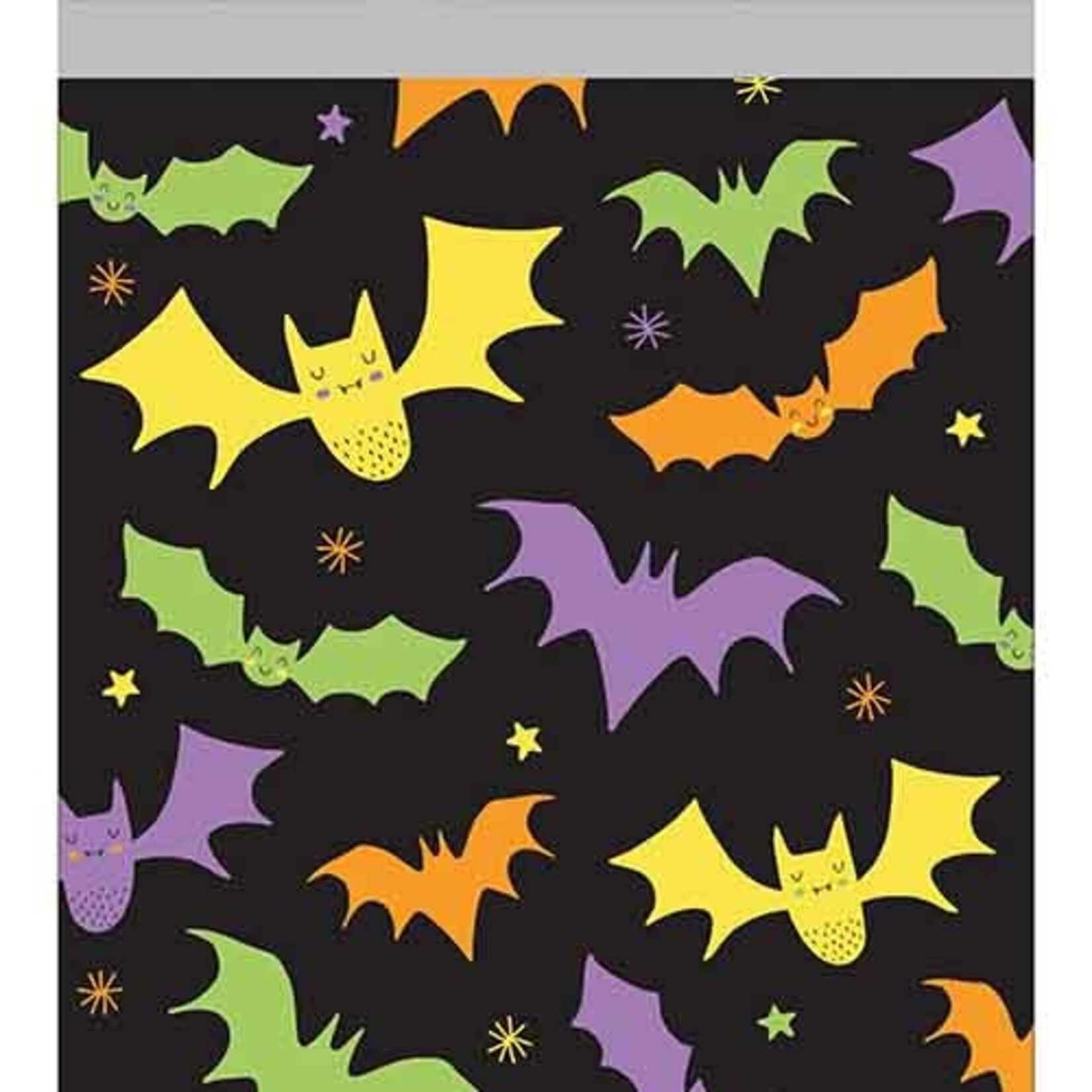 Creative Converting Halloween Bats Zippered Cello Treat Bags - 10ct.