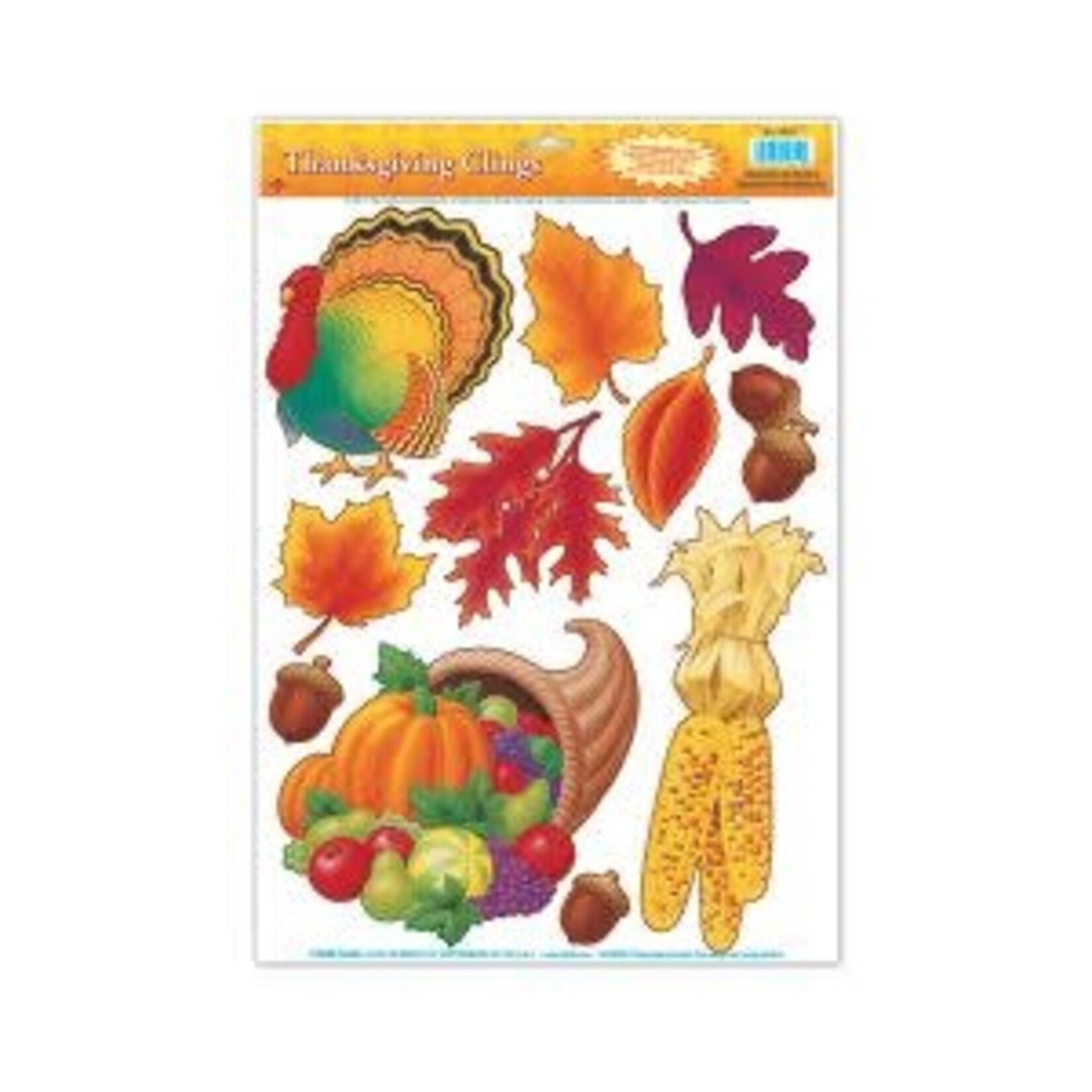 Beistle Thanksgiving Clings - 10ct.