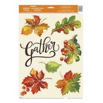unique Gather/Leaves Window Clings - 7ct.
