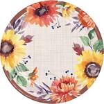 Creative Converting 7" Fall Flowers Plates - 8ct.