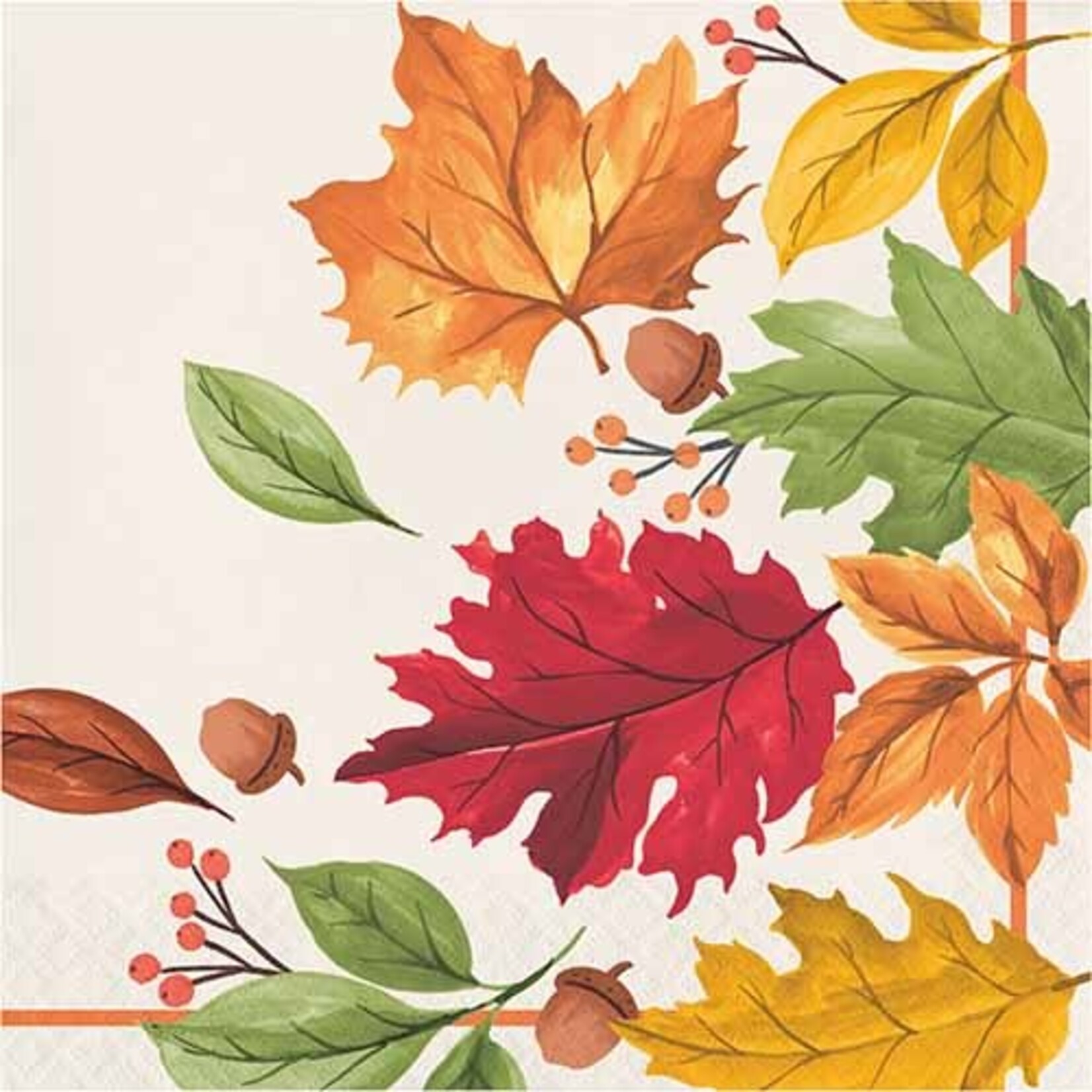 Creative Converting Fall Leaves Lunch Napkins - 16ct.