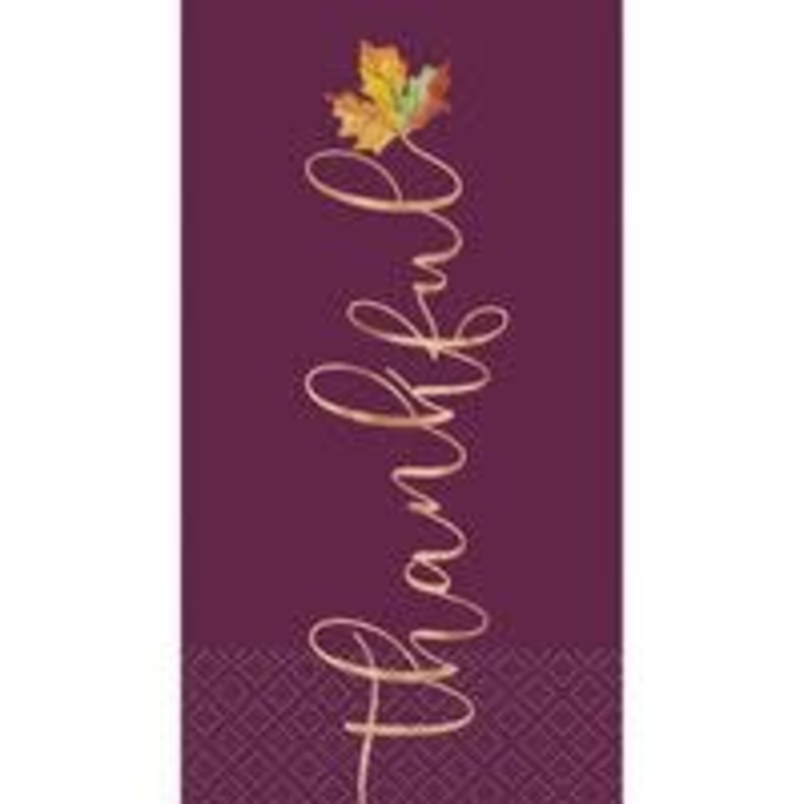 unique Chic Thanksgiving "Thankful" 3-Ply Guest Towels - 16ct.