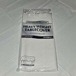 Paper  First Affiliates White Premium Rectangle Table Cover - 1ct. - 54" x 108" (Washable & Reusable)