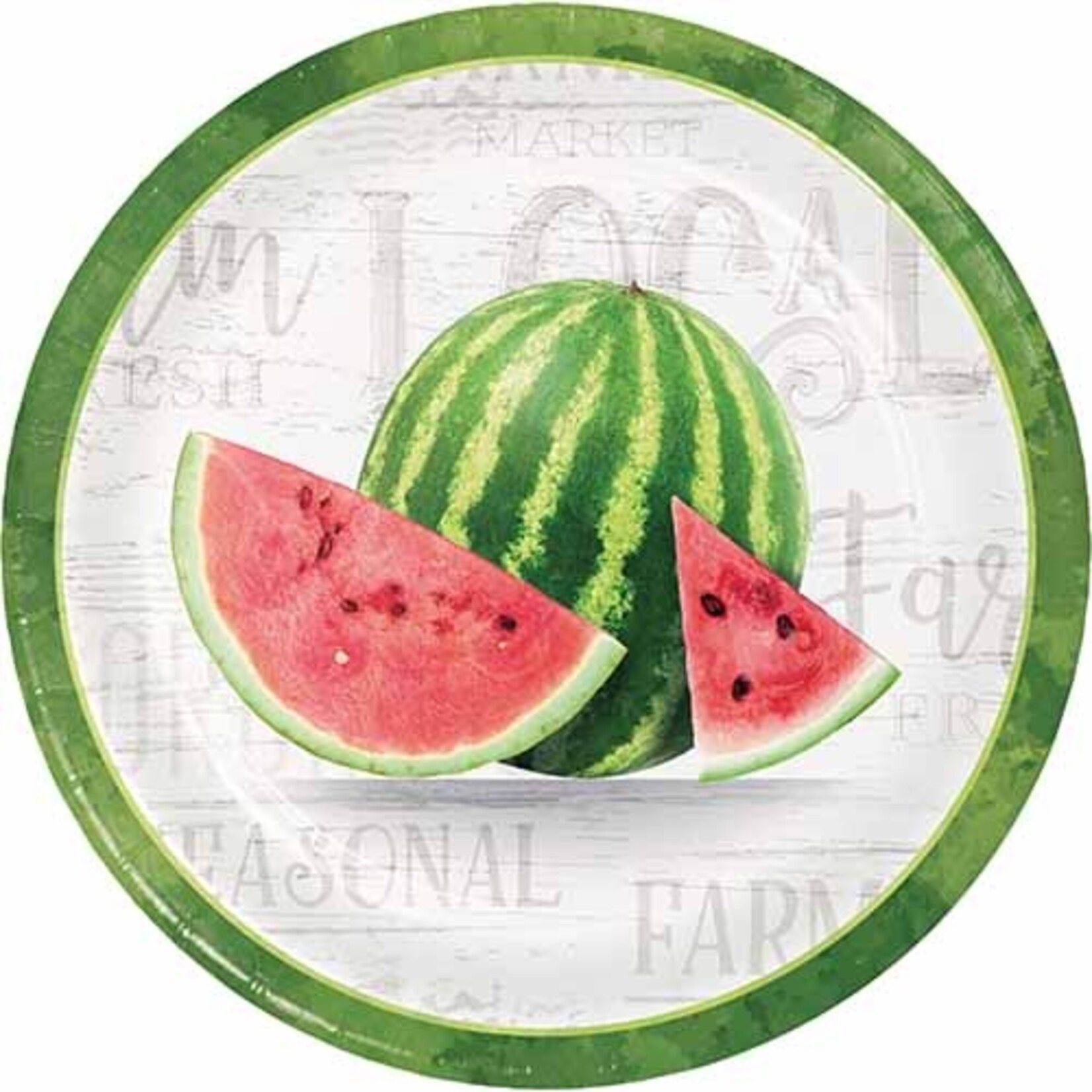 Creative Converting 9" Farm Fresh Watermelon Plates - 8ct.