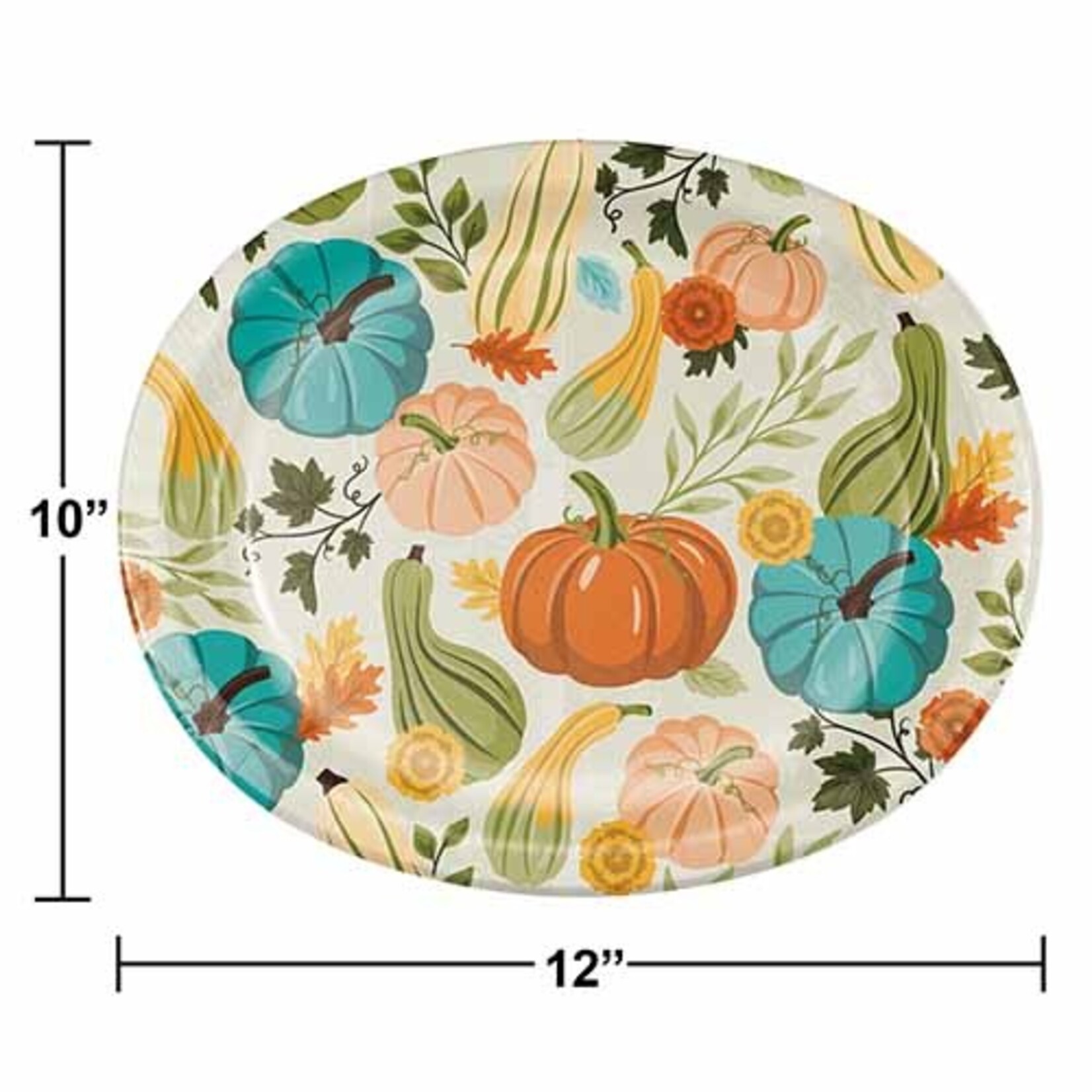 Creative Converting Hello Fall Oval Dinner Platters - 8ct.