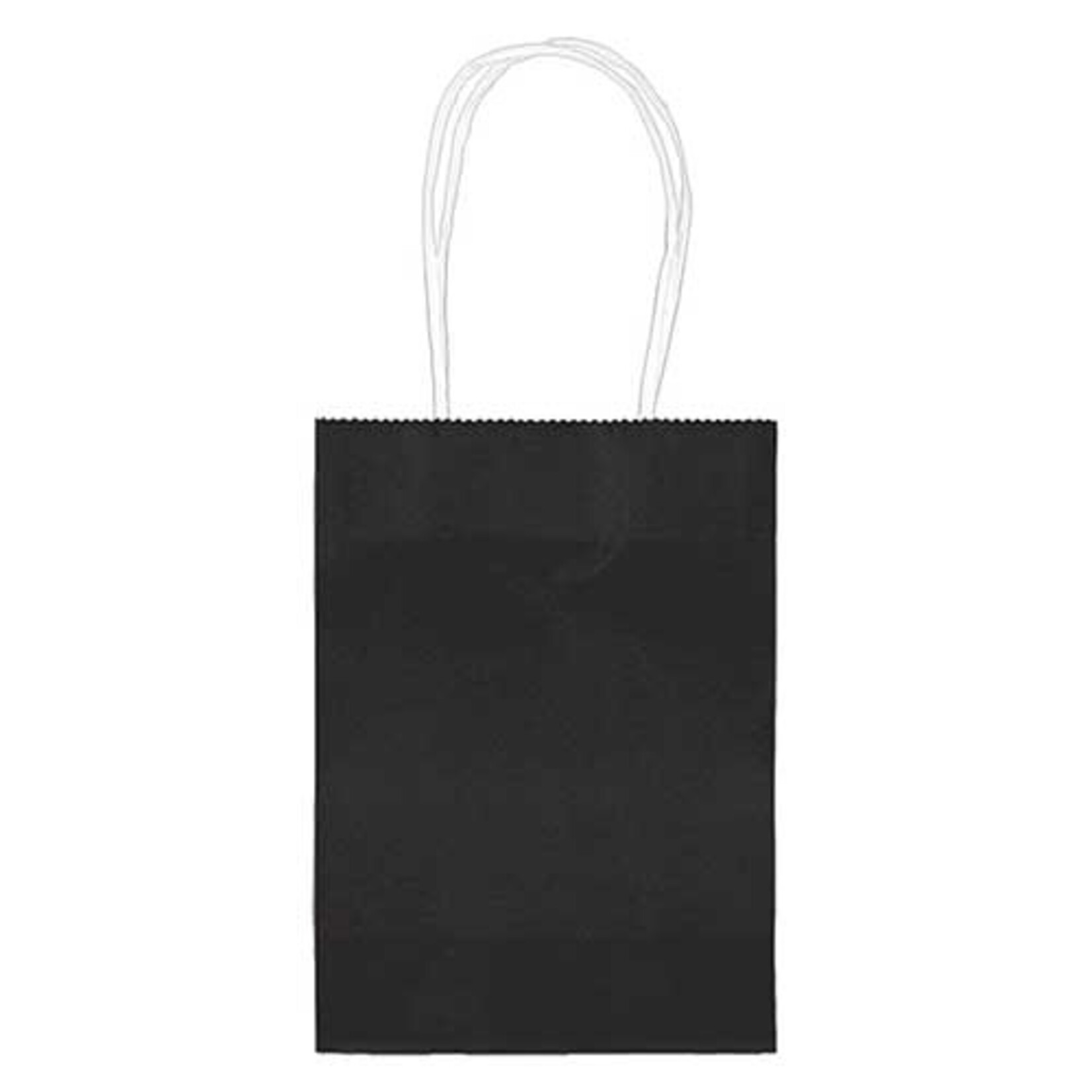 Amscan 5" Black Kraft Bag w/ Handle - 1ct.