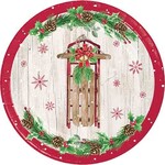 Creative Converting 7" Vintage Christmas Plates - 8ct.