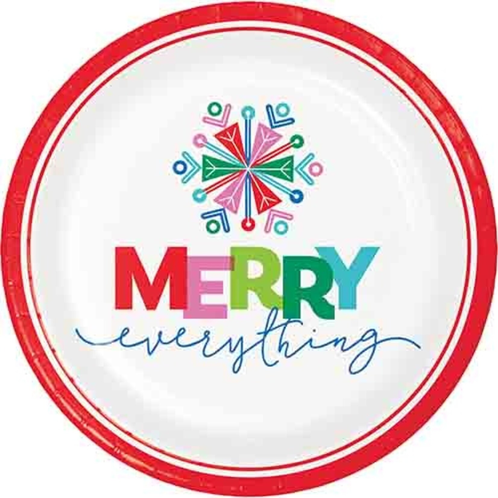 Creative Converting 9" Merry Everything Plates - 8ct.