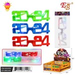 everbright New Year 2024 Light-Up Glasses - 1ct. (Assorted Colors)