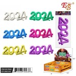 everbright 2024 New Year Plastic Eye Glasses - 1ct. (Assorted Colors)