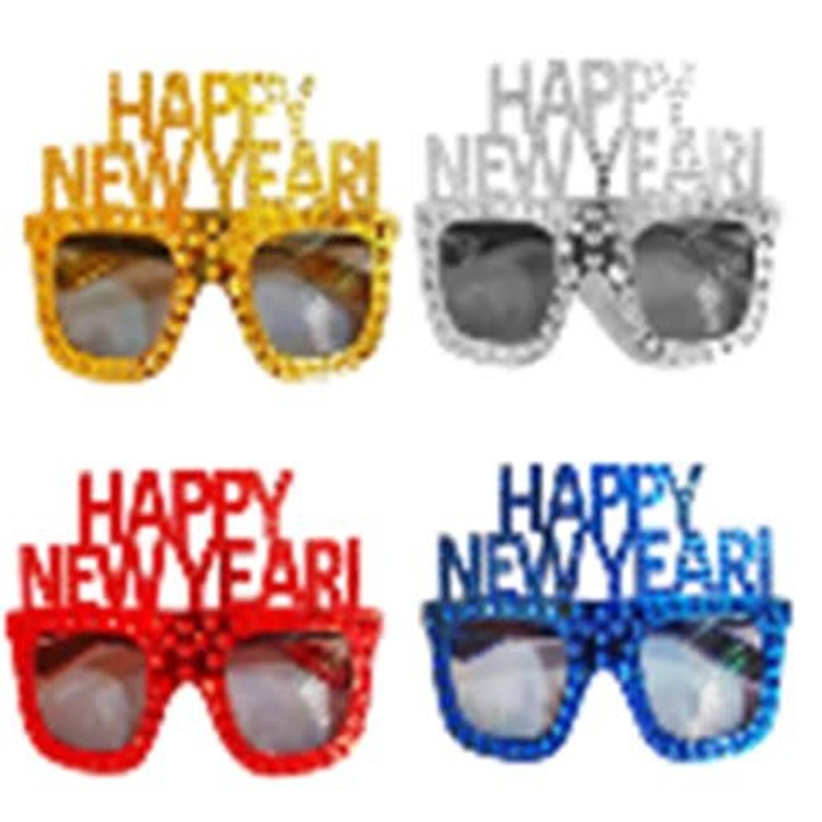 everbright Happy New Year Bedazzled Glasses - 1ct. (Assorted Colors)