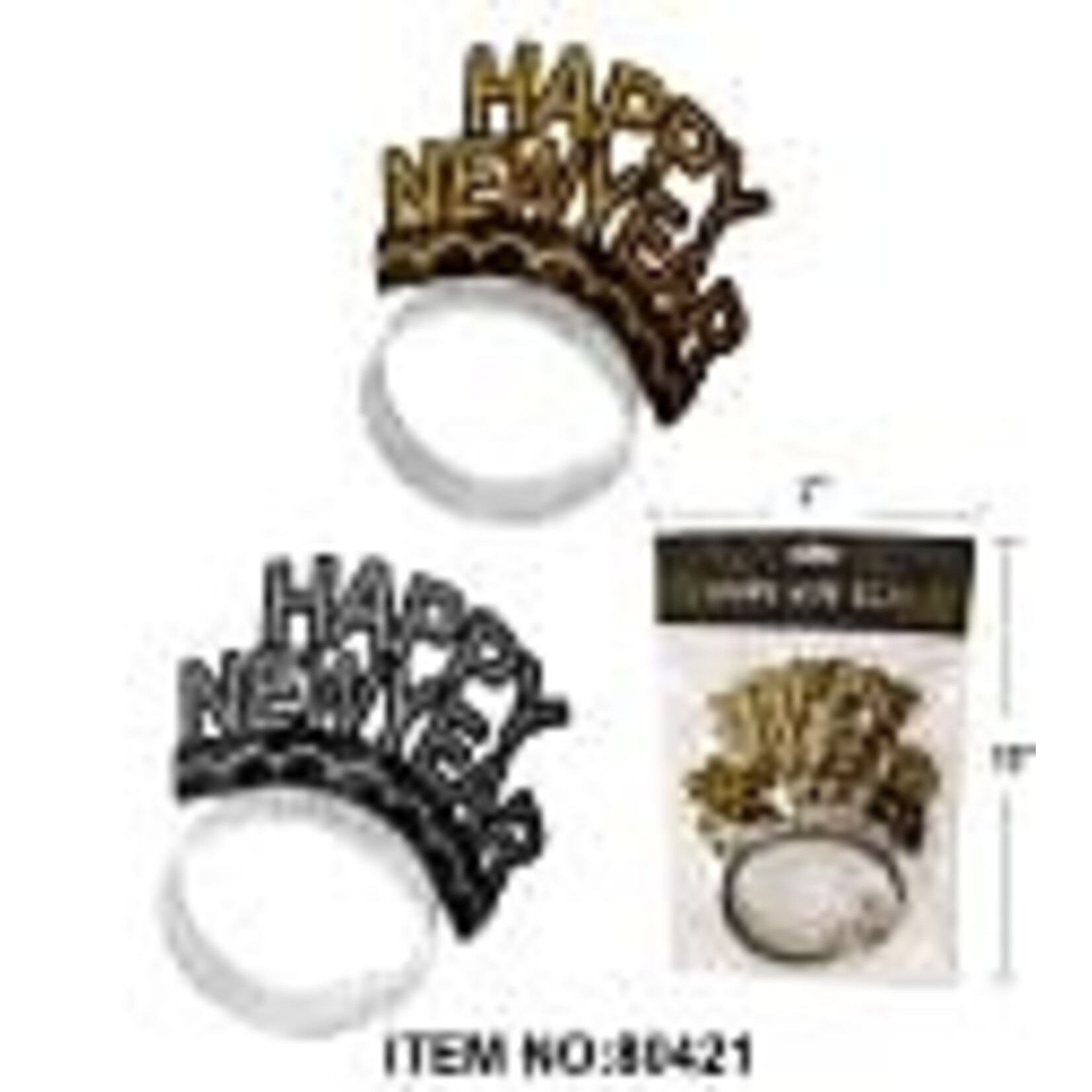 unique Happy New Year Gold/Silver Whirls - 3ct. - Party Adventure