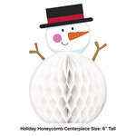 Creative Converting 6" Mini Snowman Tissue Centerpiece - 1ct.