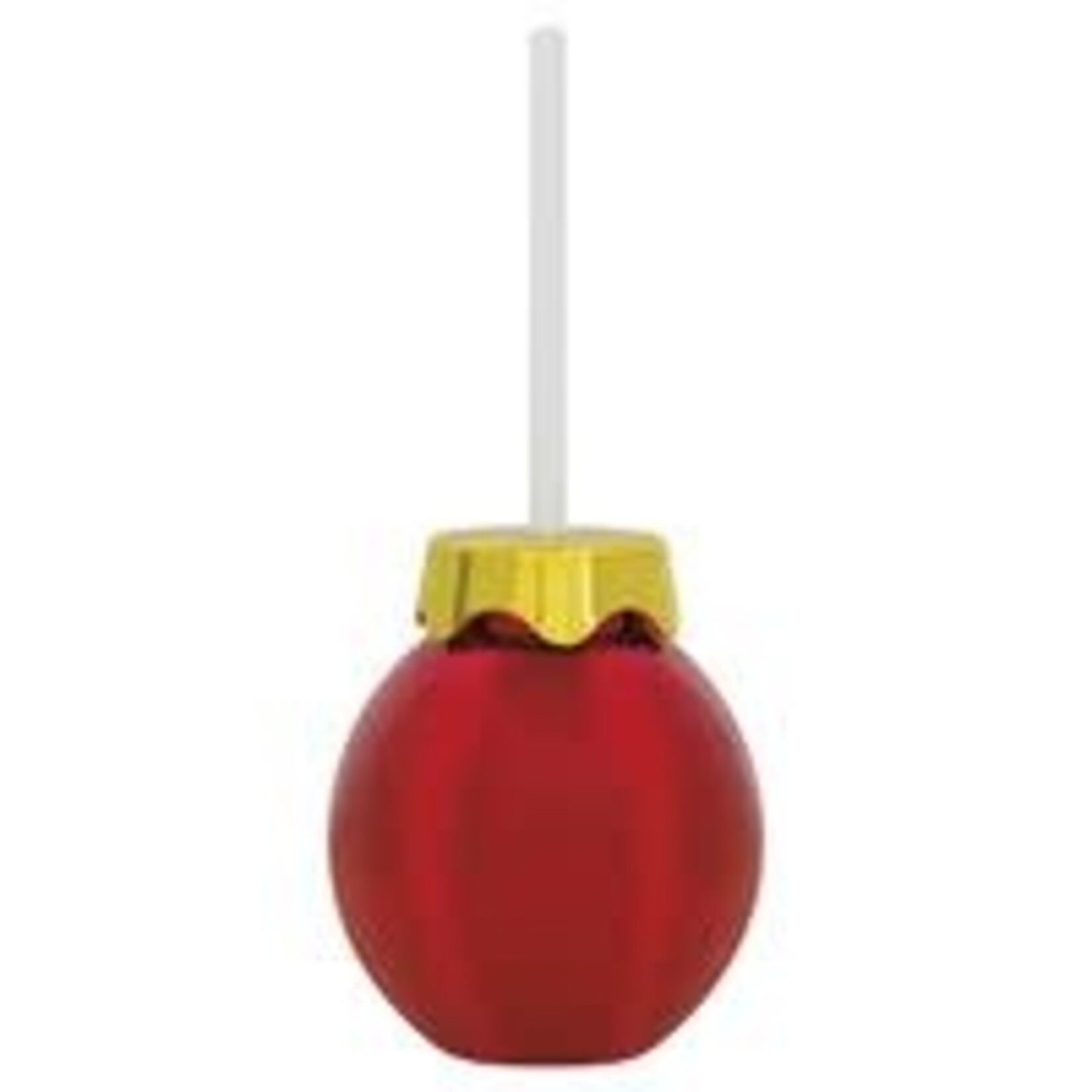 unique 12oz. Red Christmas Ornament Cup w/ Straw - 1ct.