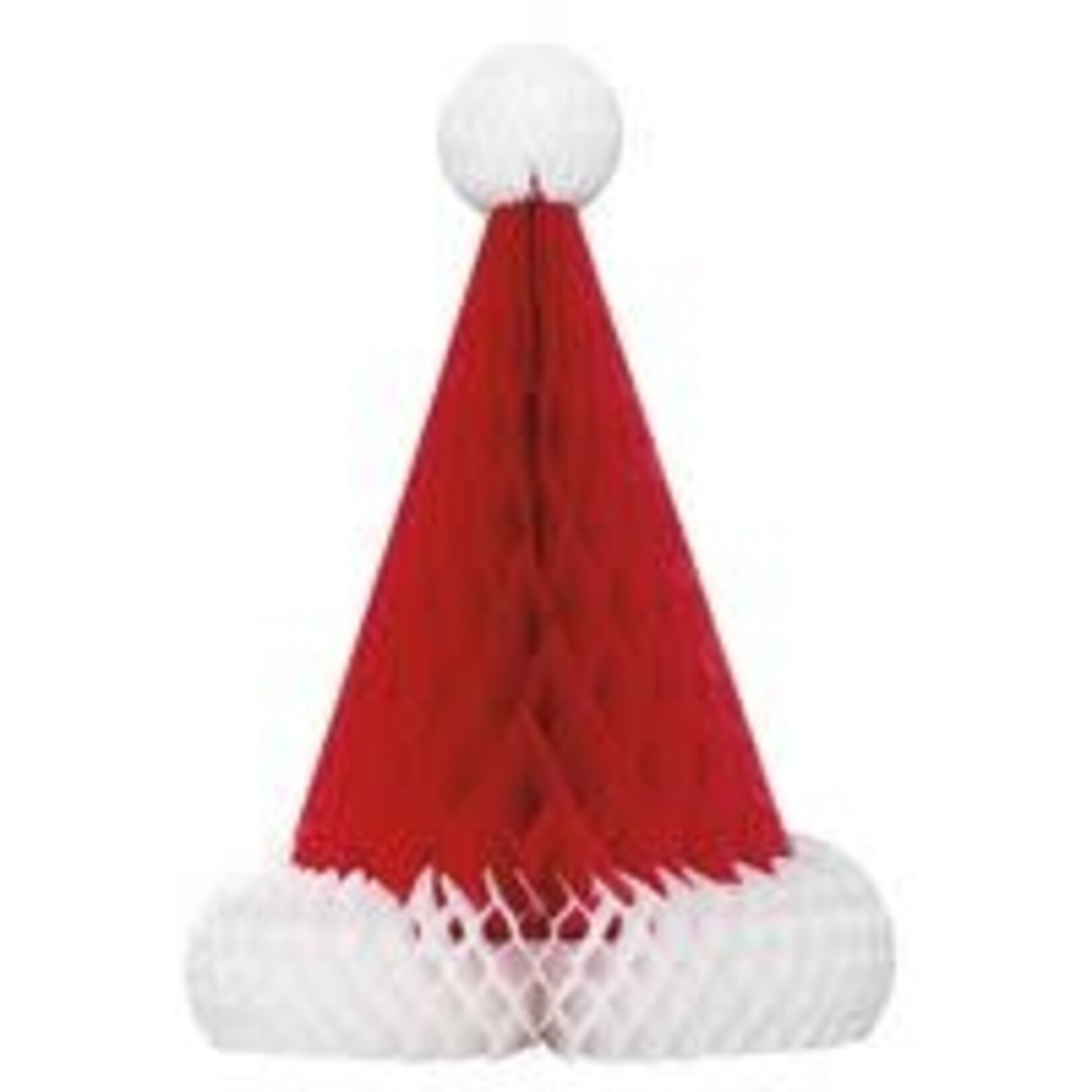 unique 12" Santa Honeycomb Hat Decoration - 1ct.
