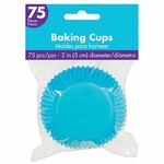 Amscan Carribean Blue Cupcake Baking Cups - 75ct.