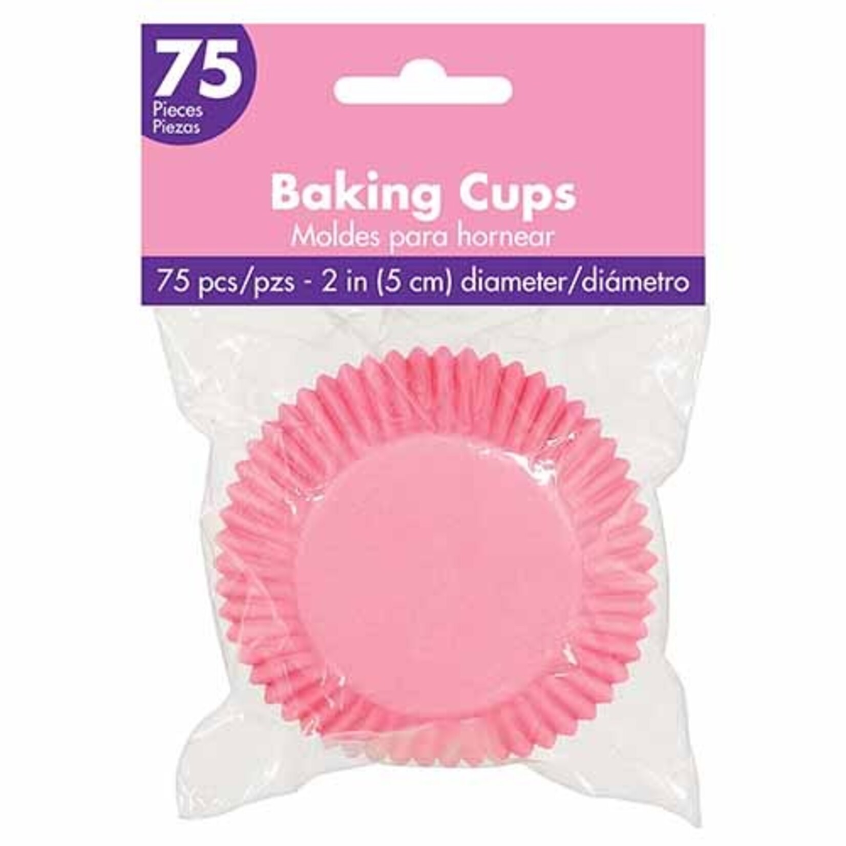 Amscan 2" Pink Baking Cups - 75ct.