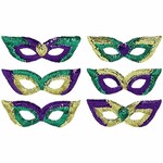 Amscan Mardi Gras Sequin Party Masks - 6ct.