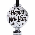 Creative Converting Silver & Gold Happy New Year Blowouts - 6ct.