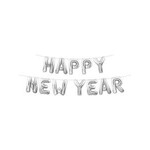 Beistle Silver Happy New Year Balloon Banner - 1ct. (Air-Filled)