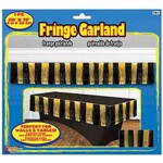 Rubies Gold & Black Fringe Garland - 1ct. (15" x 20')