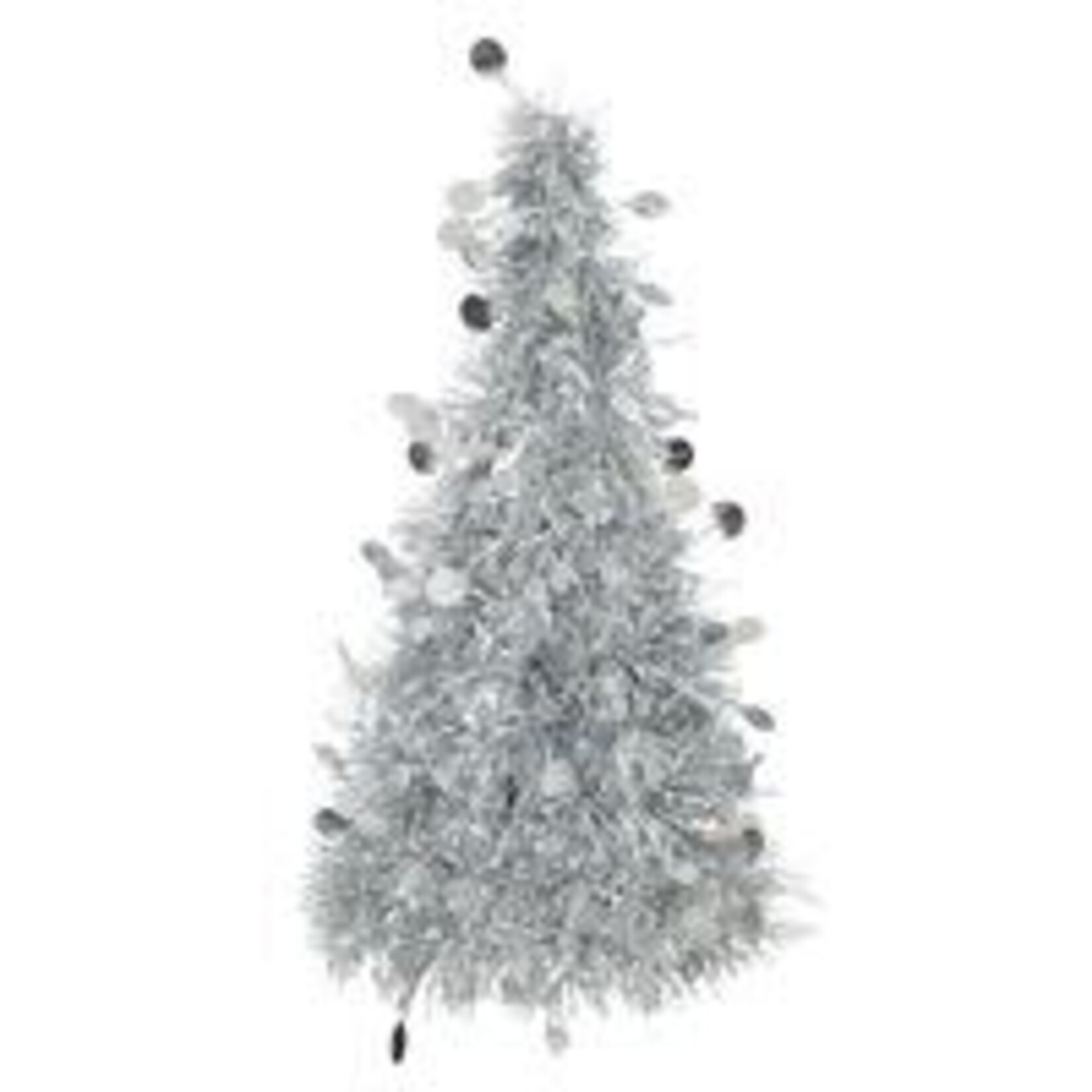 unique 10" Silver Tinsel Tree Centerpiece - 1ct.