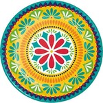 Creative Converting 9" Fiesta Pottery Plates - 8ct.