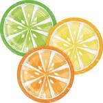 Creative Converting 7" Tutti Frutti Plates - 8ct.