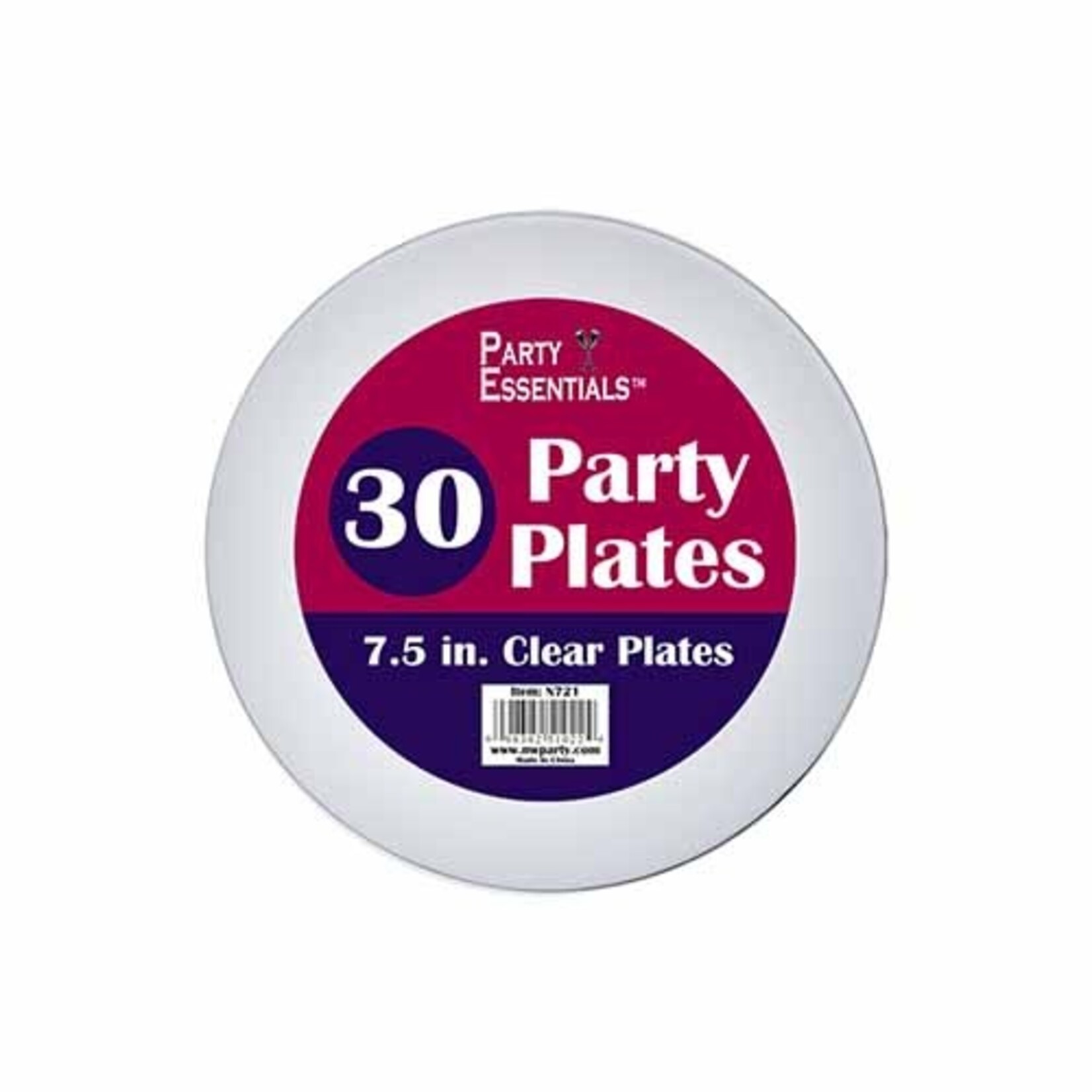 northwest 7.5" Clear Plastic Plates - 30ct.