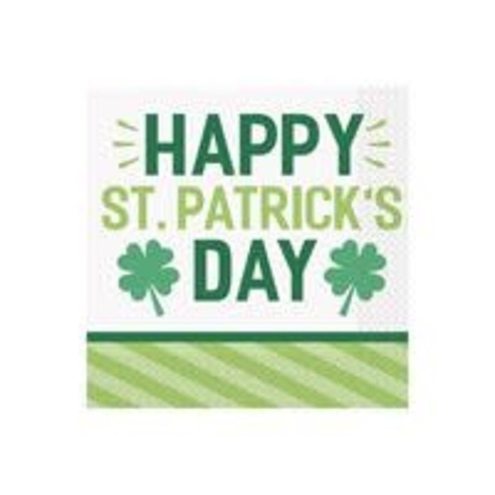 unique St. Patrick's Day Lucky Clover Lunch Napkins - 16ct.