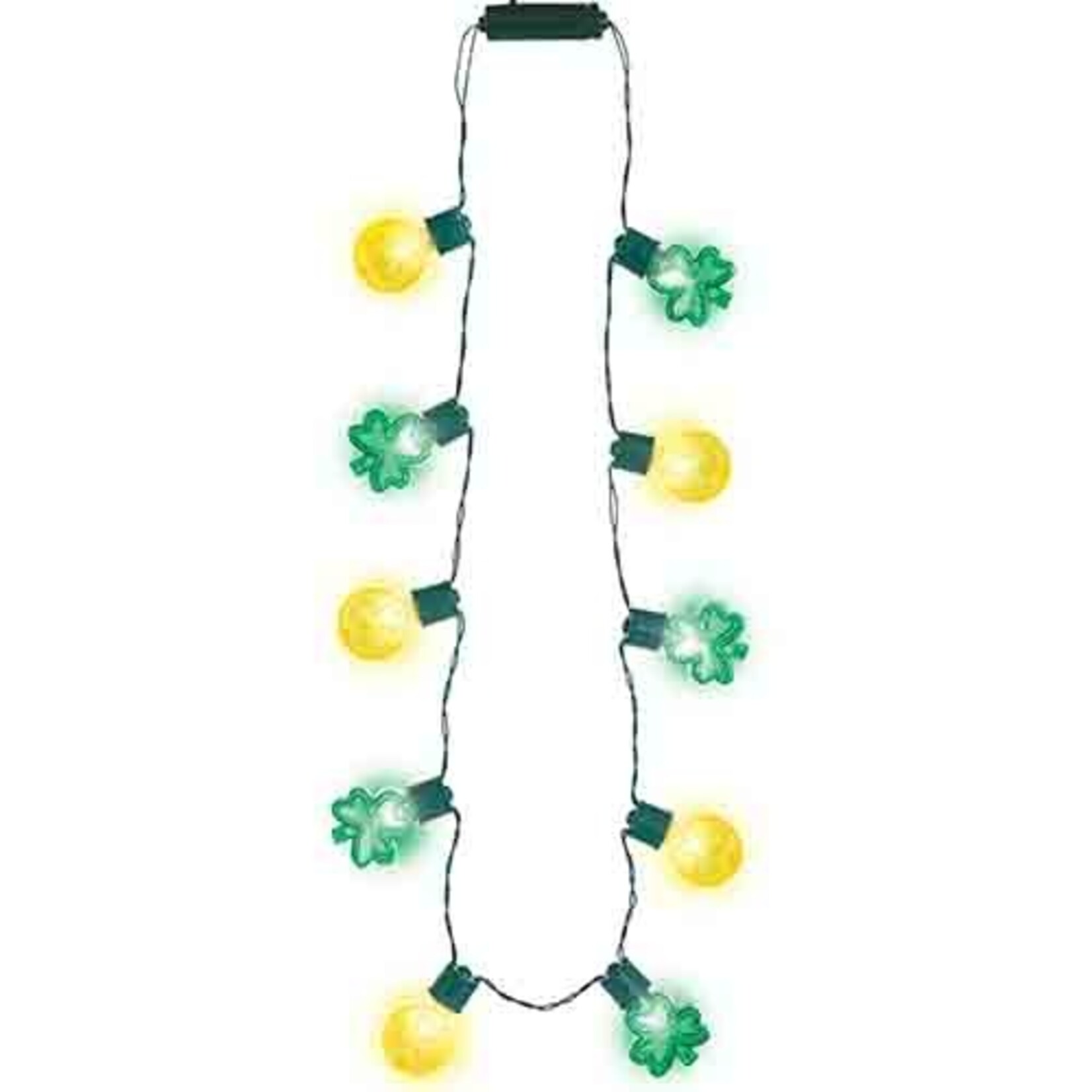 Amscan St. Patrick's Day Shamrock & Coin Light-Up Necklace - 1ct.