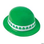 Fun Express St. Patrick's Day Green Derby Hat w/ Shamrock Band - 1ct.