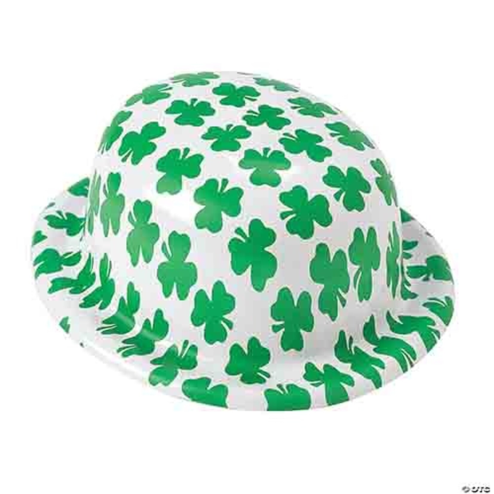 Fun Express St. Patrick's Day White Shamrock Derby Hat - 1ct.