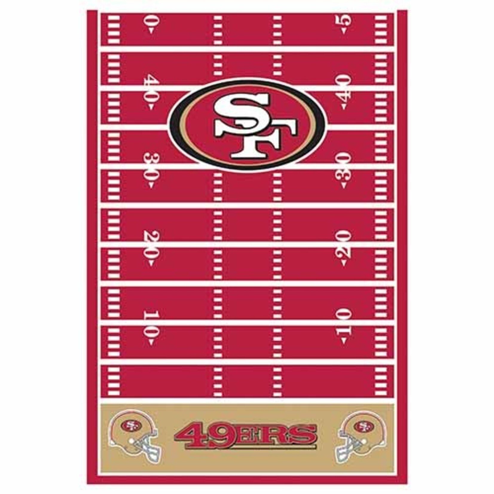 Amscan San Francisco 49ers Tablecover - 1ct. (54" x 96")