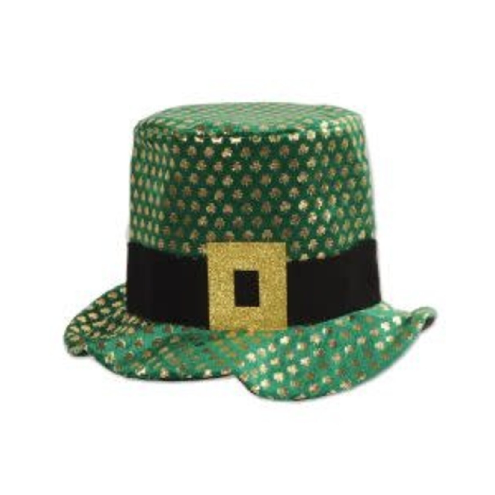 Beistle St. Patrick's Day Gold Shamrock Plush Hat - 1ct.