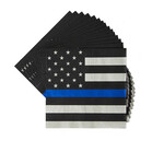 Havercamp Police Thin Blue Line Lunch Napkins - 16ct.